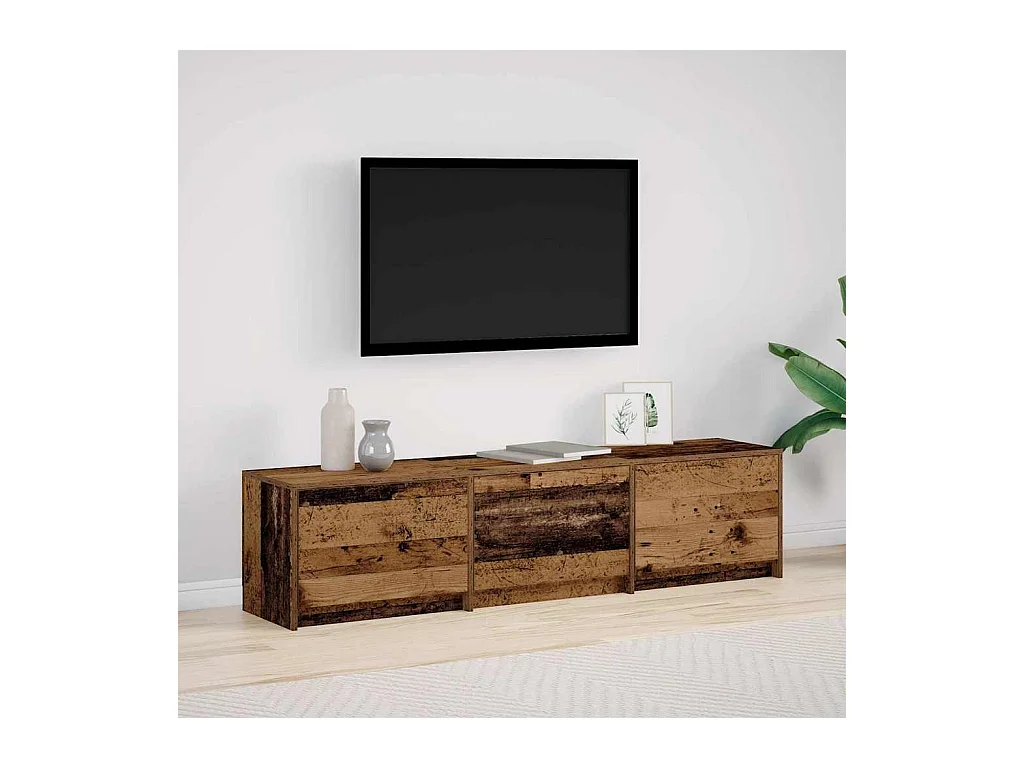 Meuble TV Bois ancien 162,5 x 34 x 40 cm Bois d'ingénierie