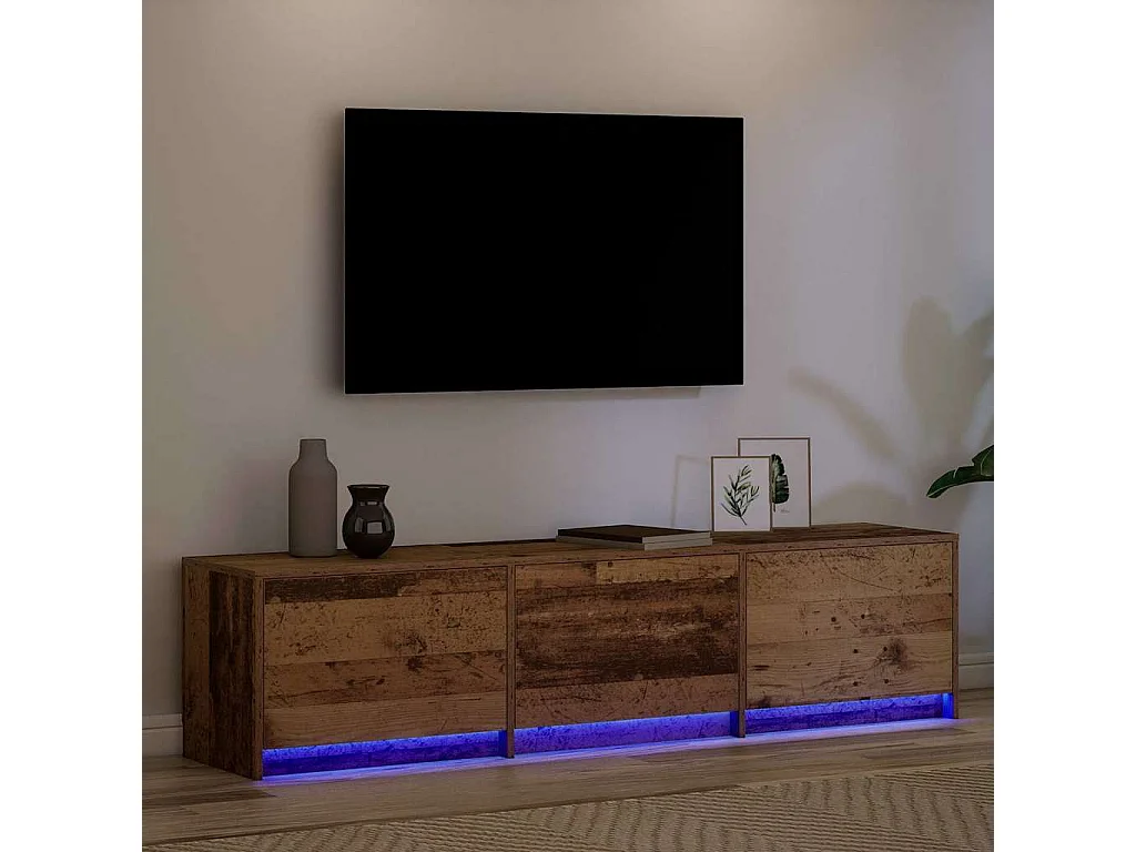 Unites TV Bois Ancien 162,5 x 34 x 40 cm Bois d'ingénierie