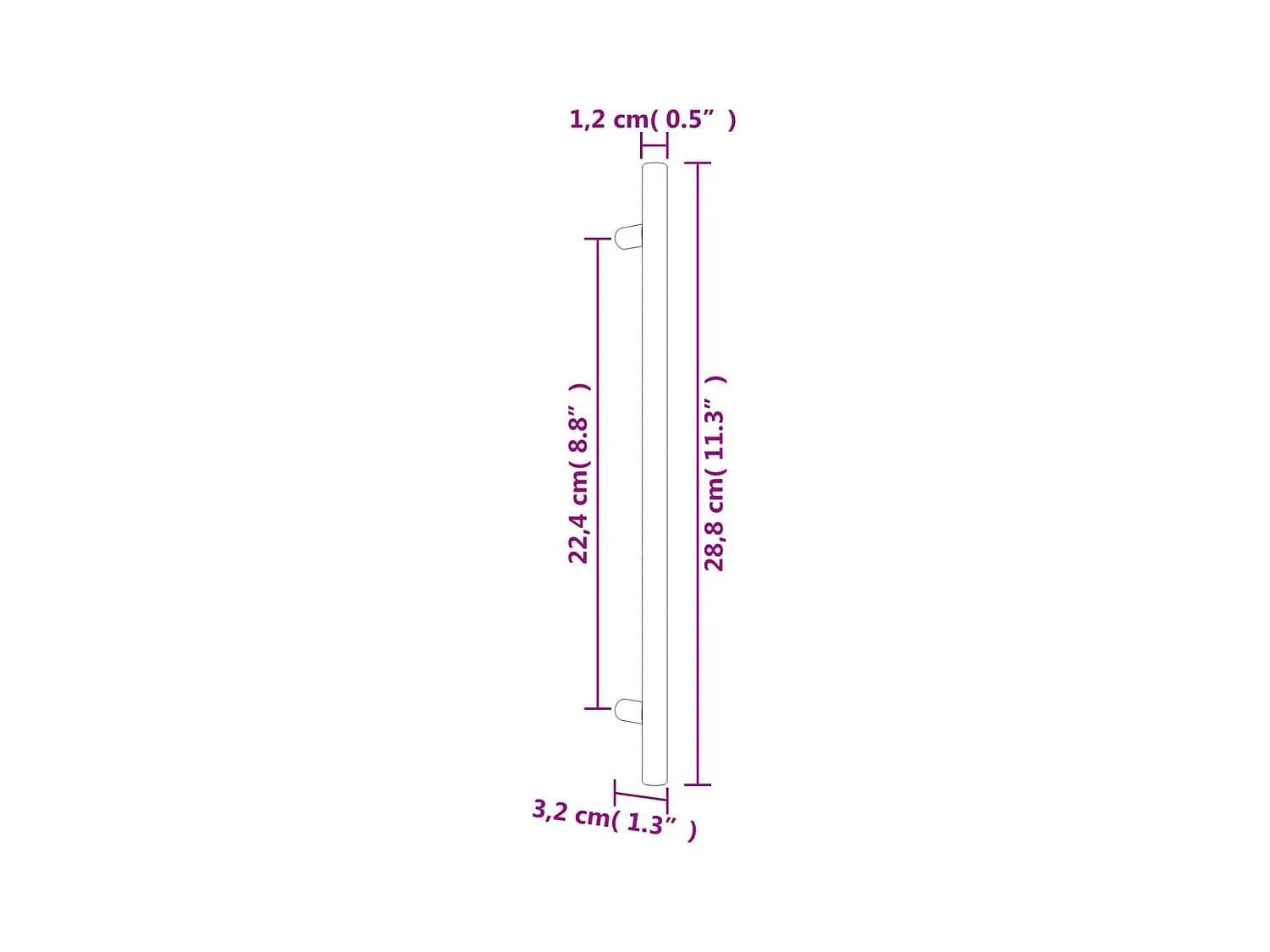 Poignées d'armoire 20 pcs doré 224 mm acier inoxydable