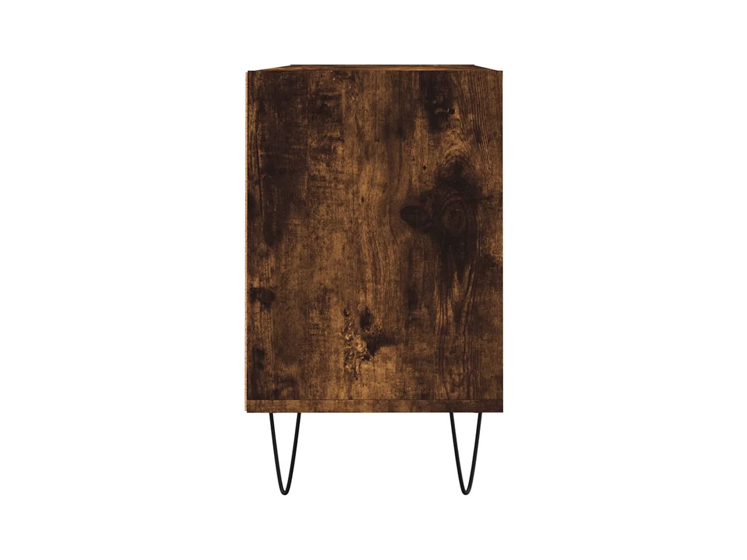 Meuble TV chêne fumé 103,5x30x50 cm bois d'ingénierie