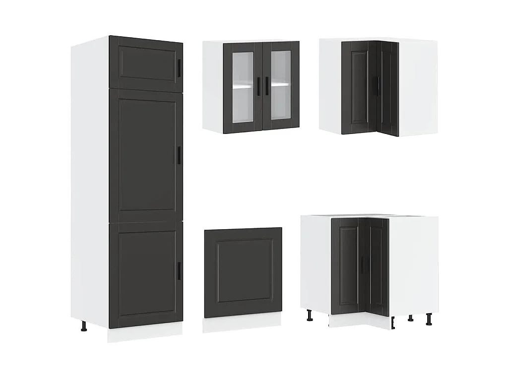 Ensemble d'armoires de cuisine 14 pcs Porto bois d'ingénierie