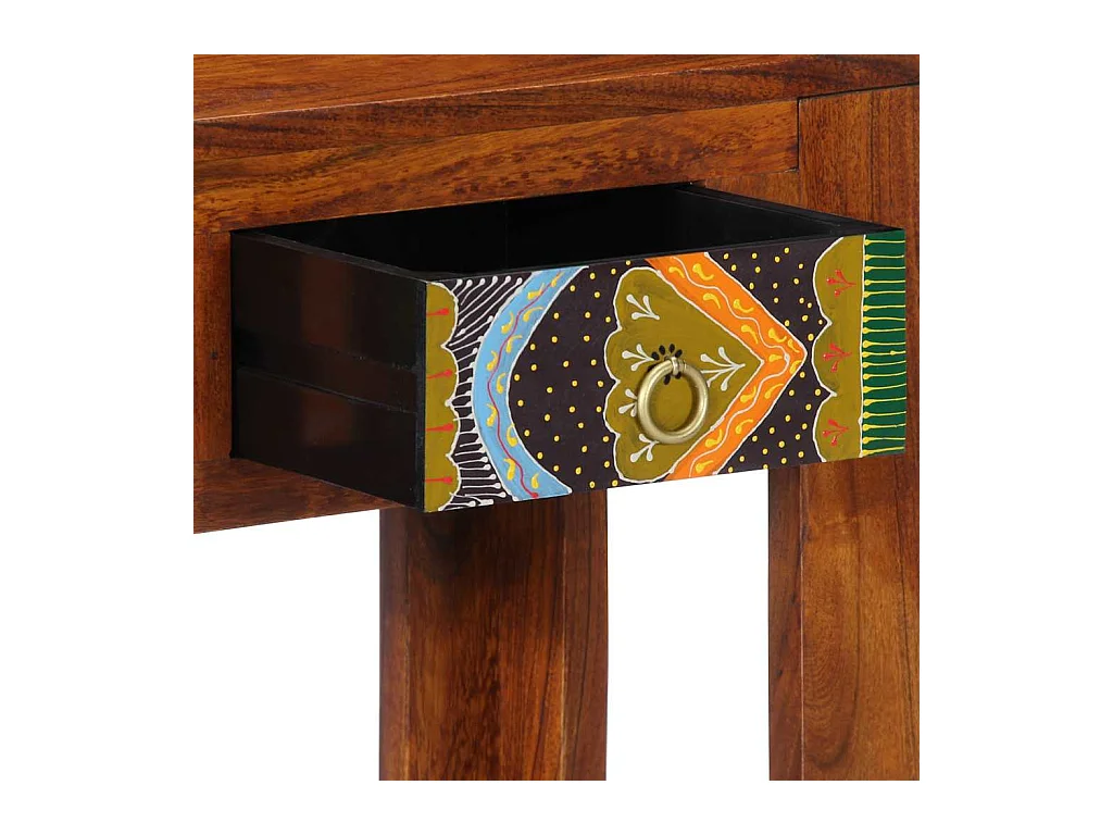 Table console 80x35x75 cm bois massif d'acacia