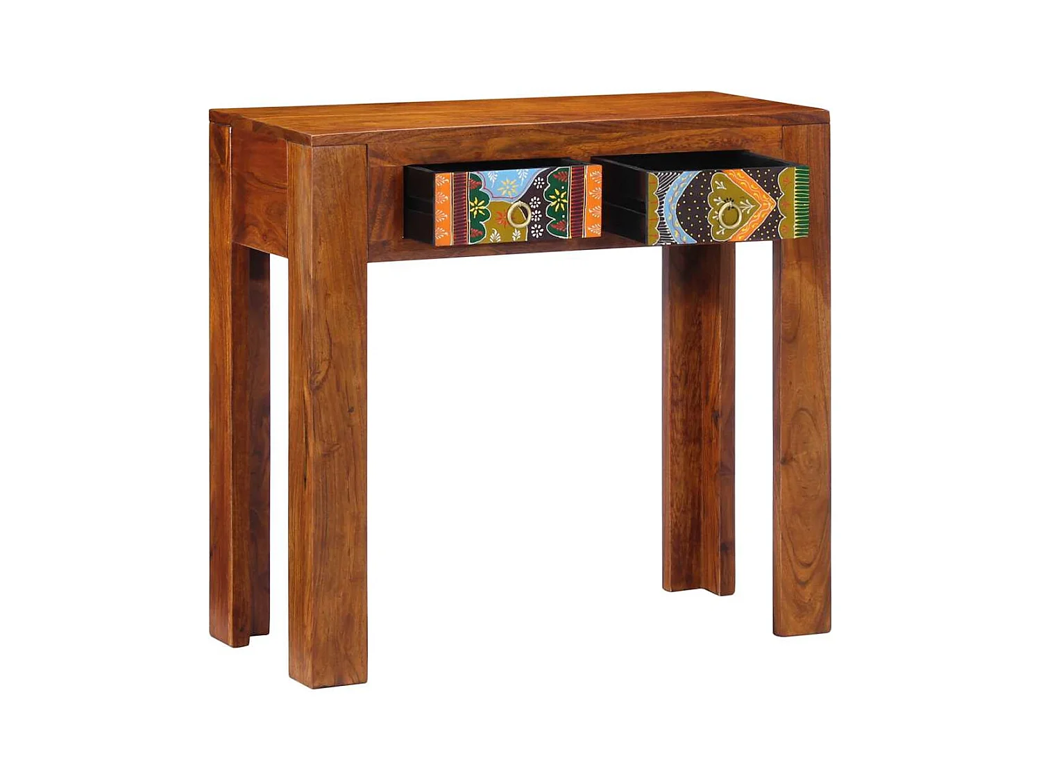 Table console 80x35x75 cm bois massif d'acacia