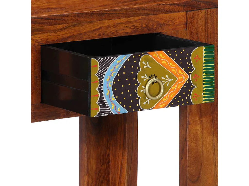 Table console 80x35x75 cm bois massif d'acacia