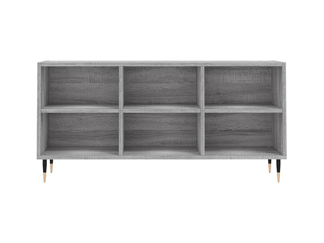 Meuble TV sonoma gris 103,5x30x50 cm bois d'ingénierie