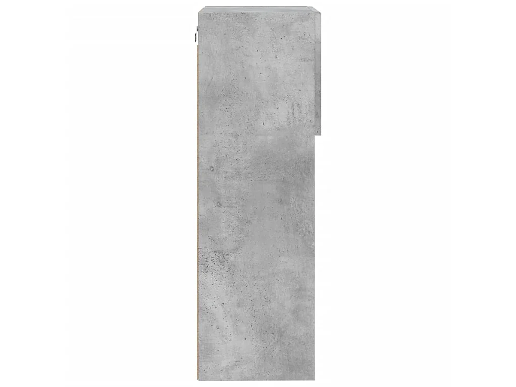 Meubles TV avec lumières LED 2 pcs gris béton 40,5x30x90 cm