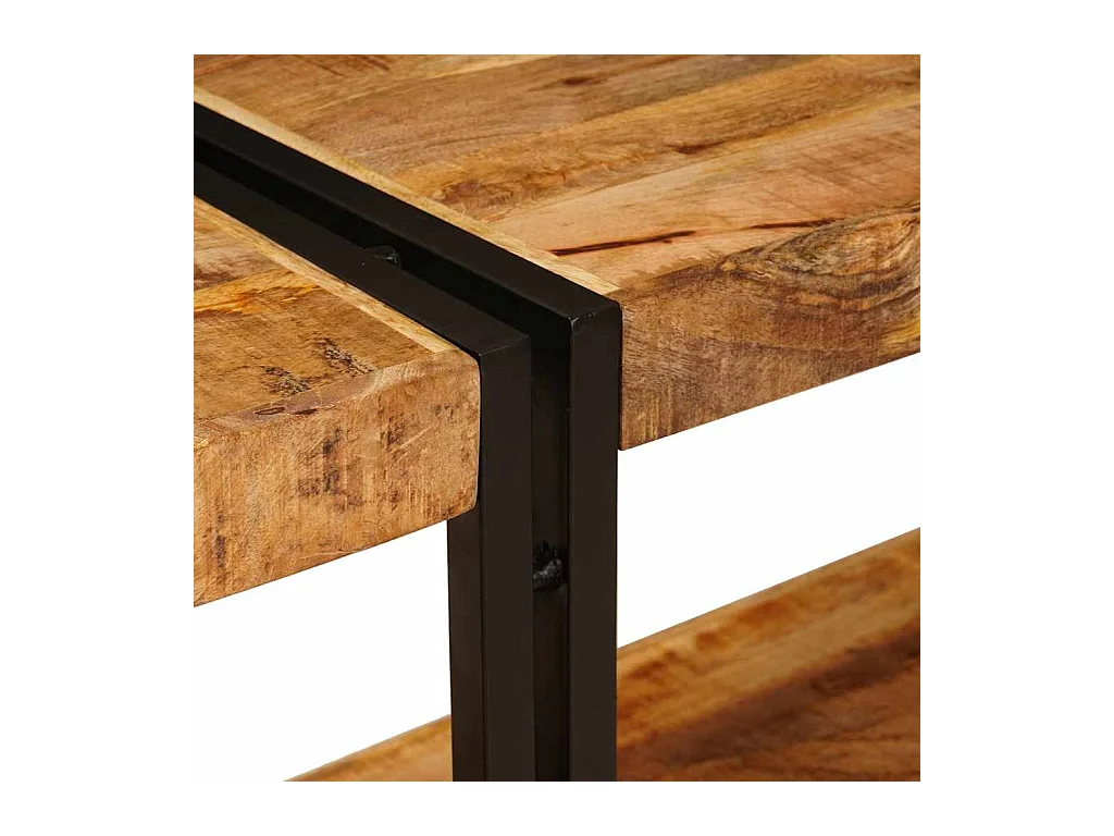 Tavolo consolle con lo scaffale Marrone legno massello di mango