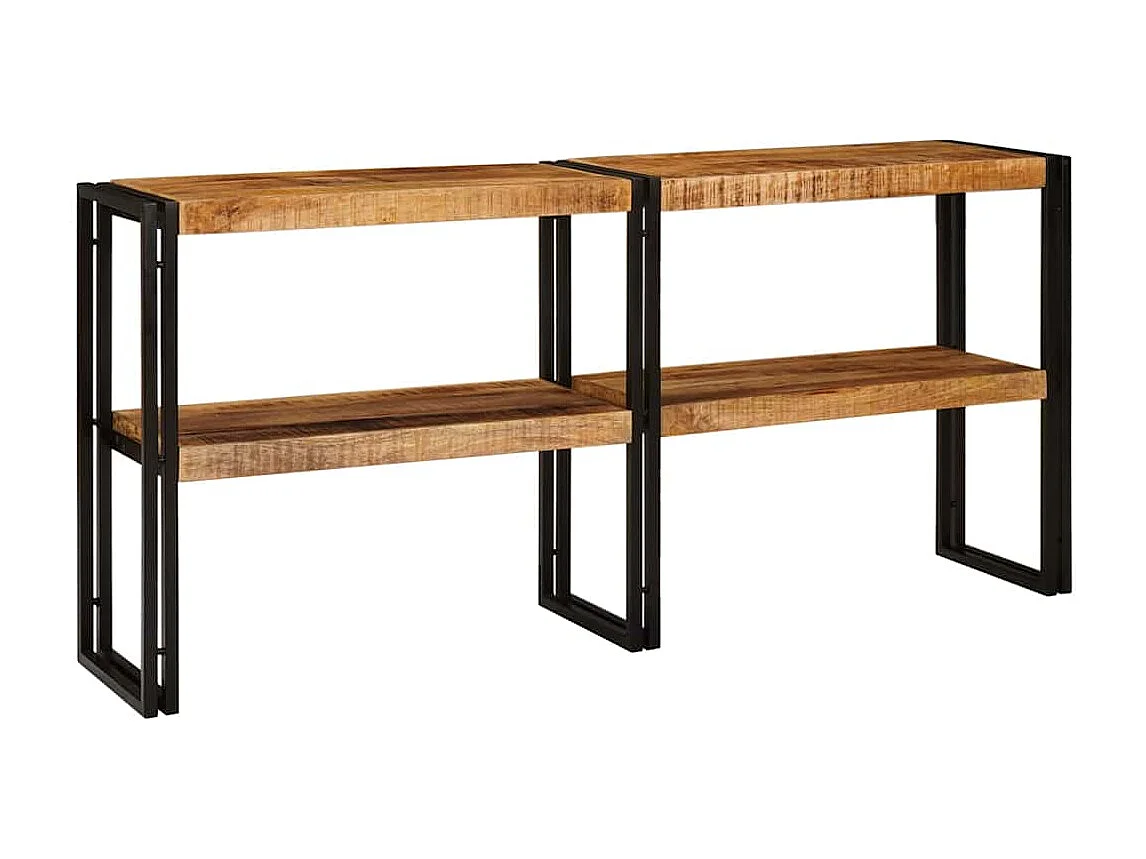 Table console Marron 160 x 33 x 75 cm Bois de mangue massif