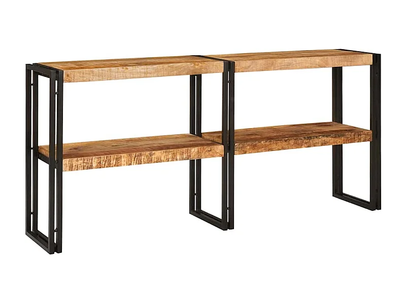 Tavolo consolle con lo scaffale Marrone legno massello di mango