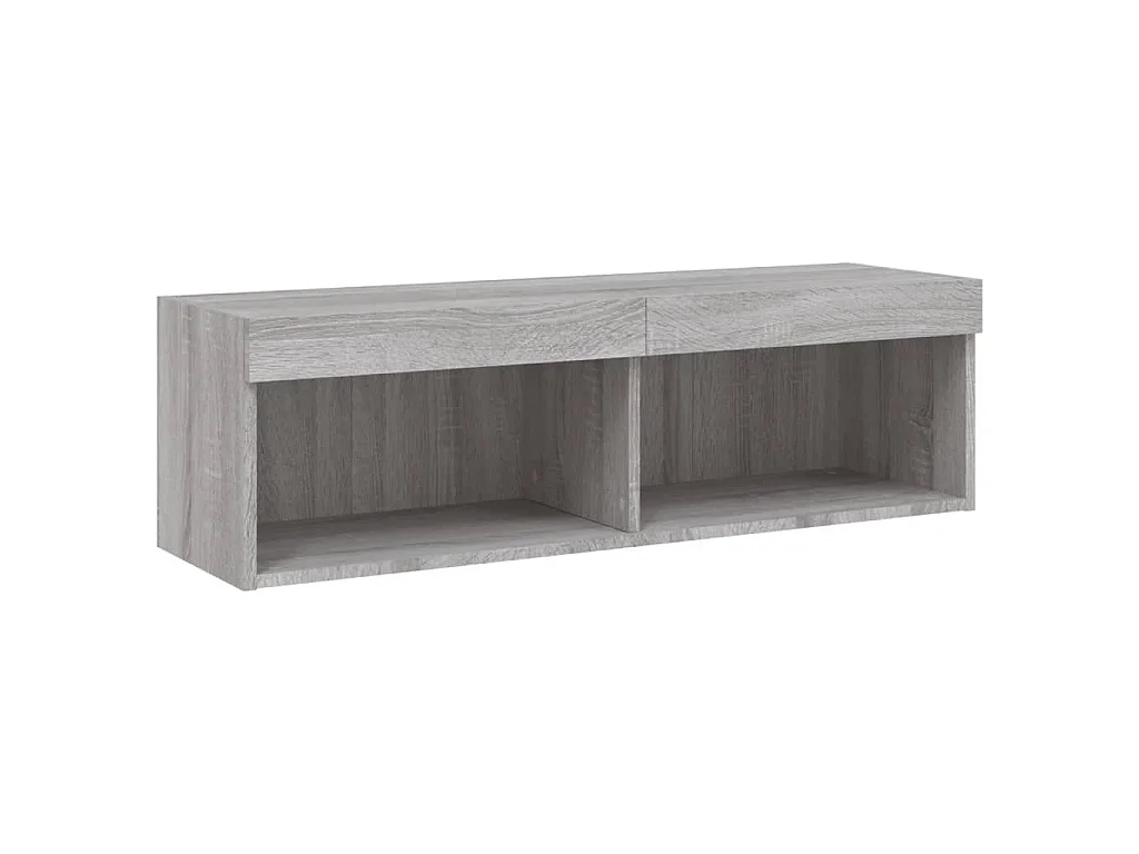 Mobili TV a Muro con LED 6pz Grigio Sonoma Legno Multistrato