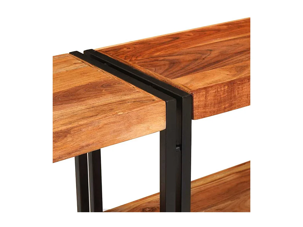 Tavolo consolle Marrone legno massello di acacia