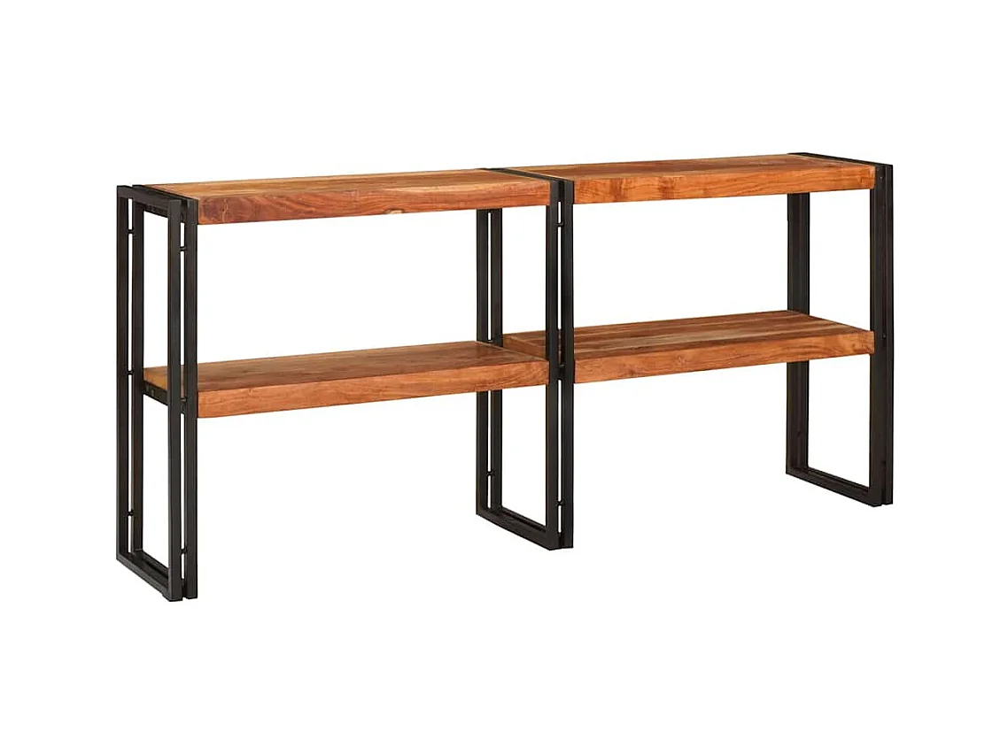 Table console Marron 160 x 33 x 75 cm Bois d'acacia massif