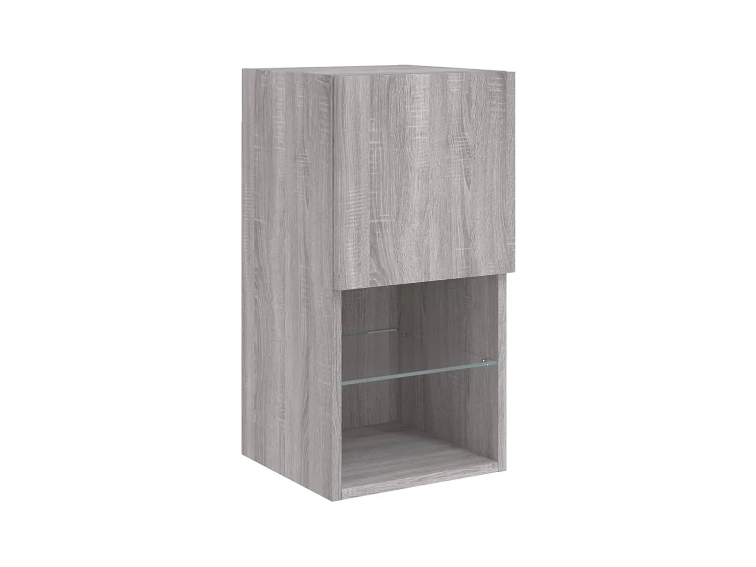 Unités murales TV avec LED 6 pcs gris sonoma bois d'ingénierie