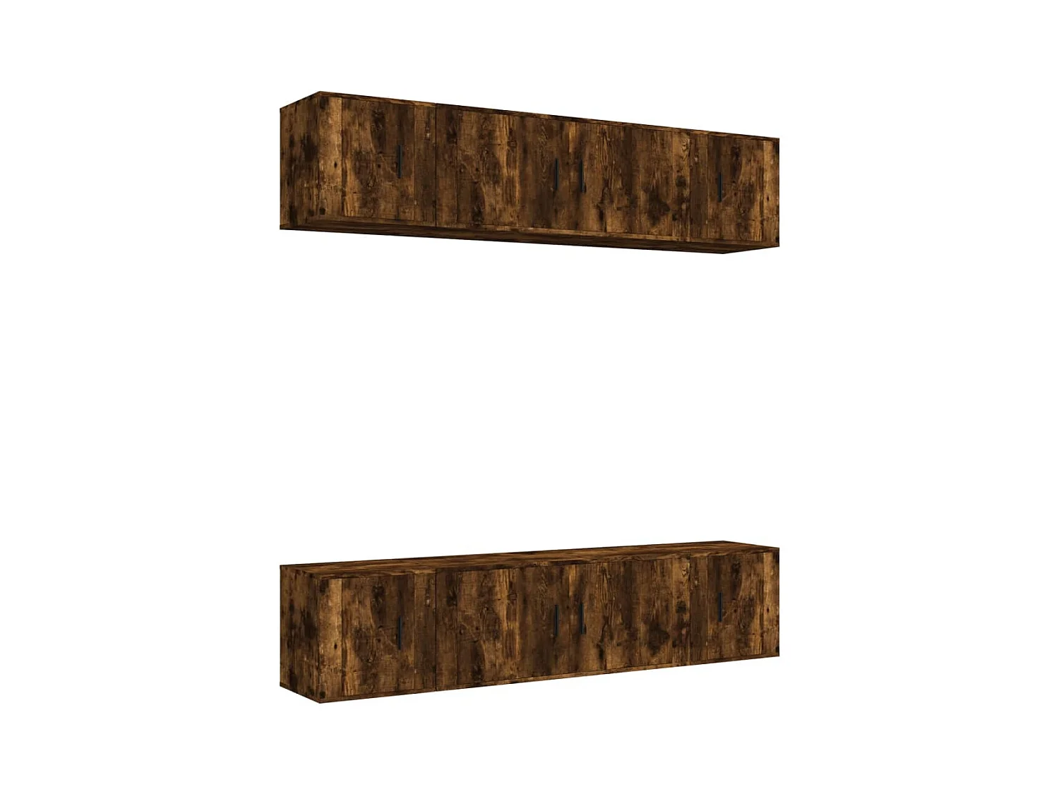 Ensemble de meubles TV 6 pcs Chêne fumé Bois d'ingénierie