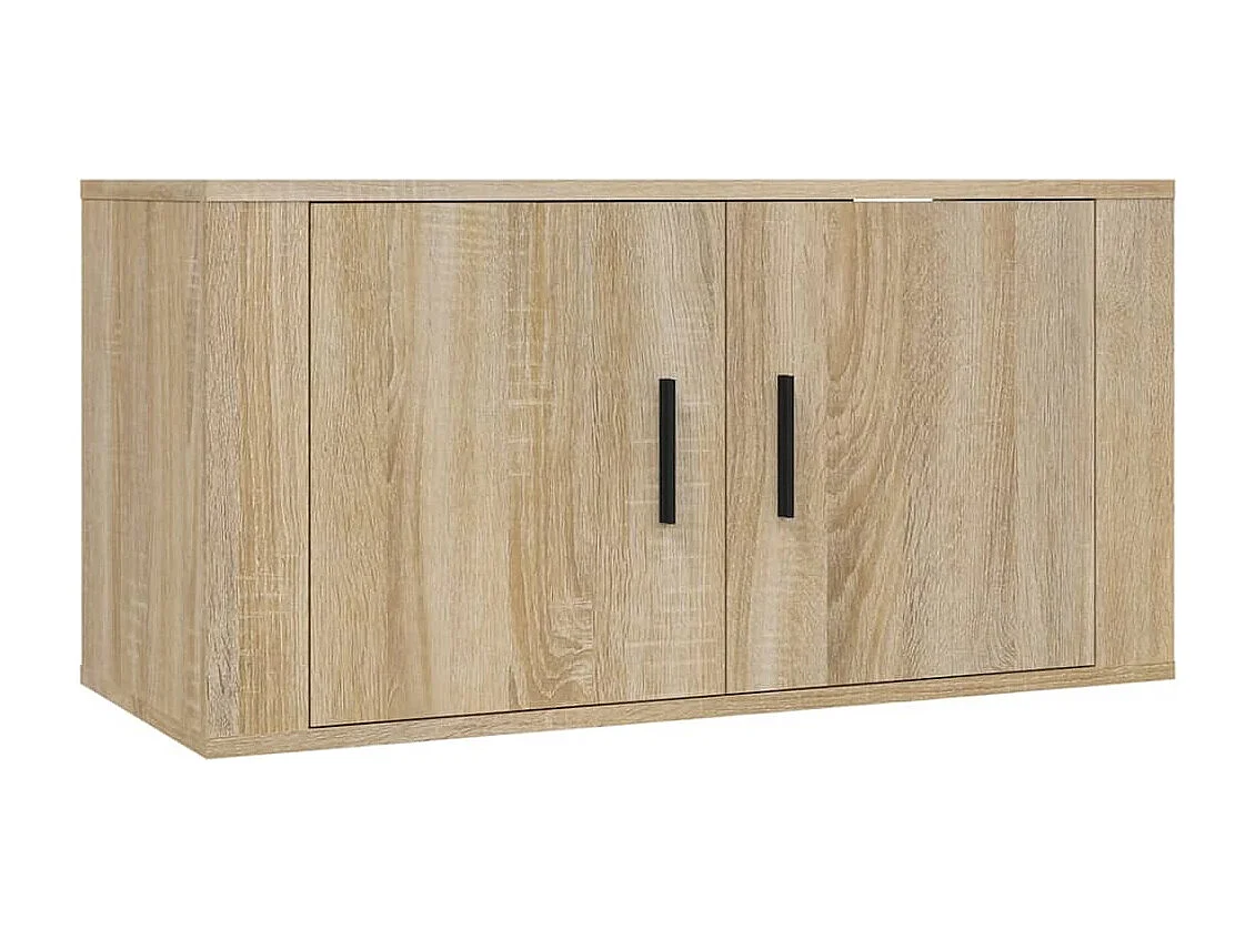 Set de muebles para TV 2 pzas madera contrachapada roble sonoma