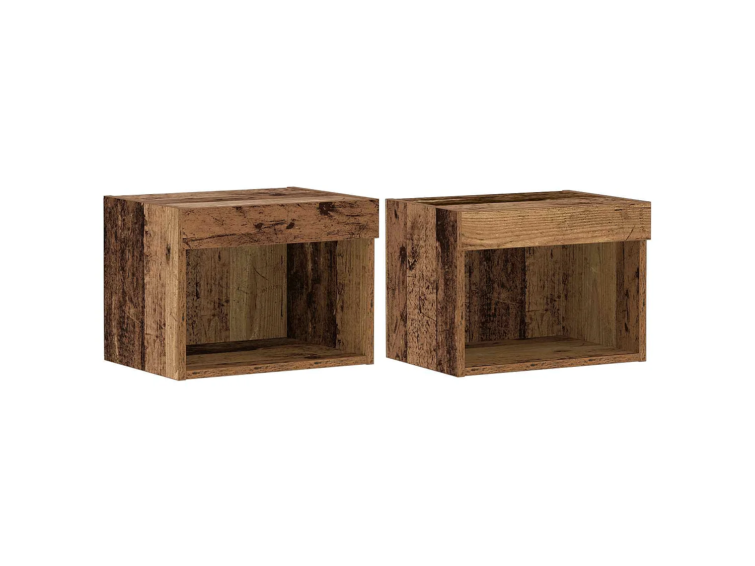 Conjunto de móvel de TV 8 unid. 37 x 30 x 70 cm Madeira antiga