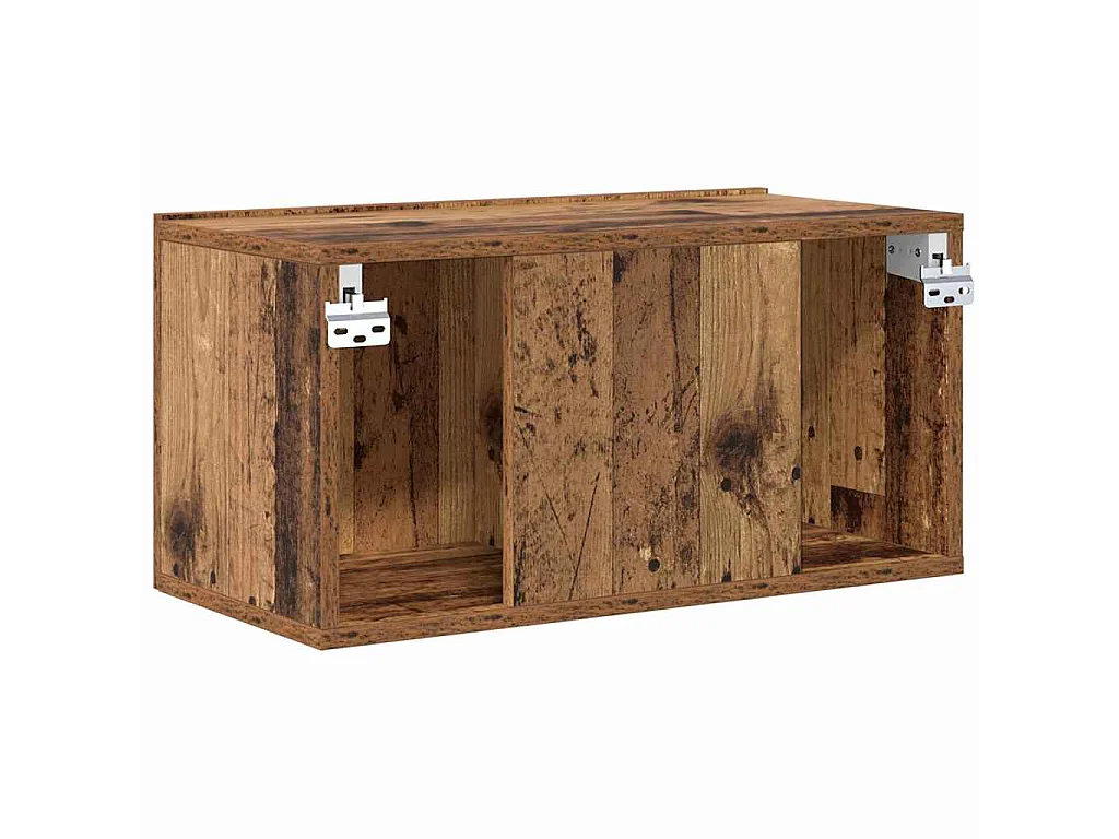 Tv-meubelset Wandgemonteerd Bruin 60 x 30 x 30 cm Bewerkt hout