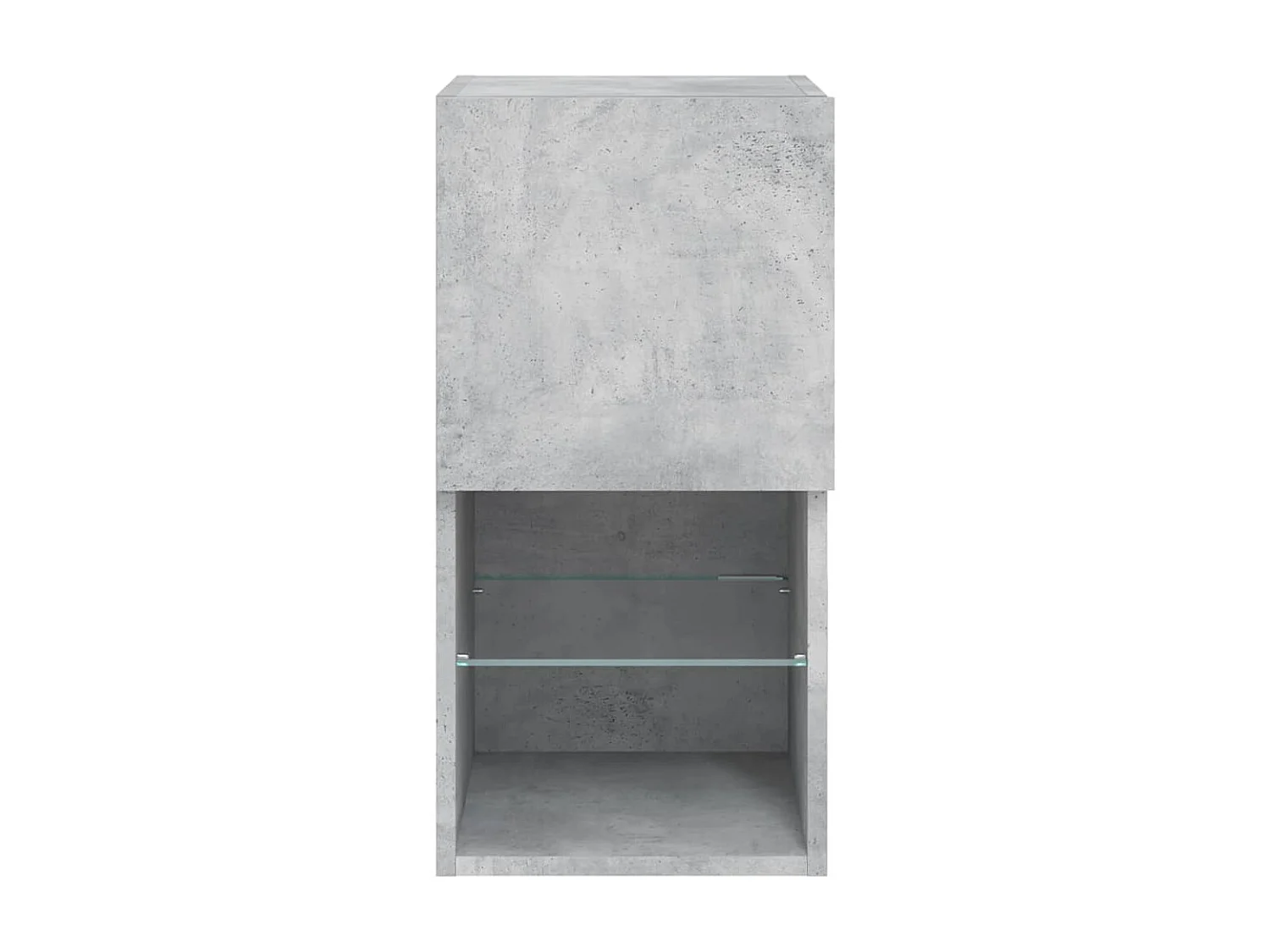 Mobili TV con Luci LED 2pz Grigio Cemento 30,5x30x60 cm