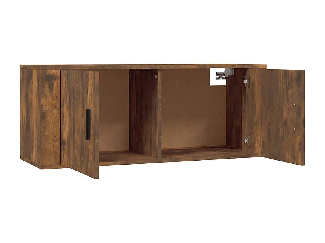 Meubles TV muraux 3 pcs chêne fumé 100x34,5x40 cm
