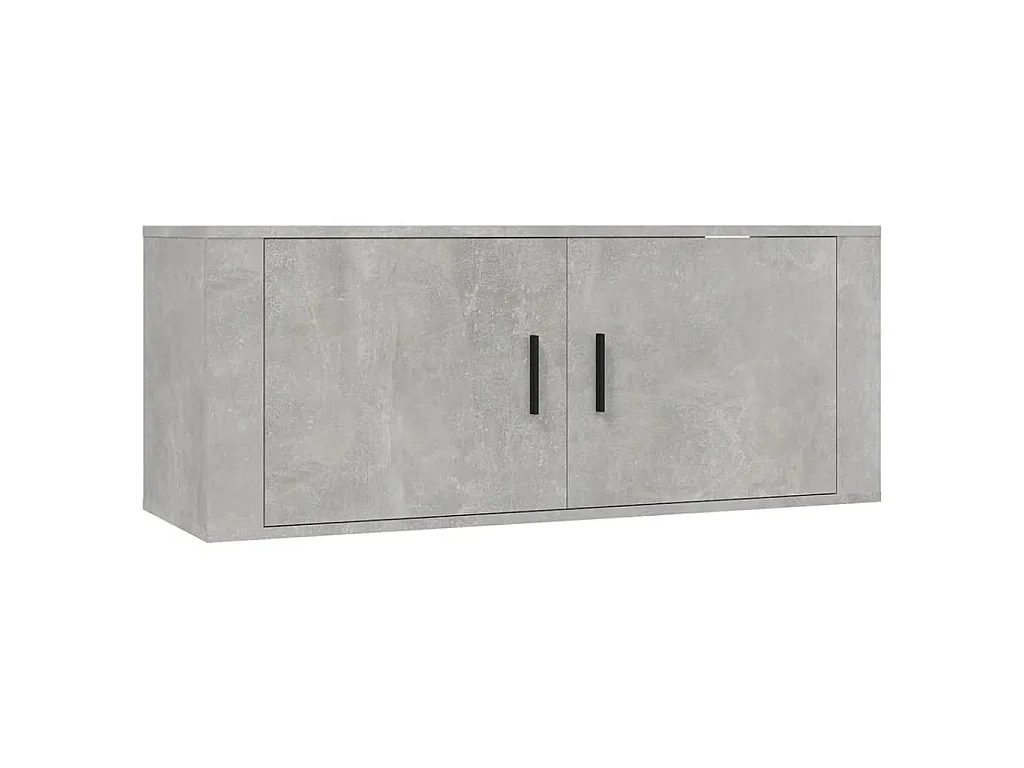 Ensemble de meubles TV 7 pcs Gris béton Bois d'ingénierie