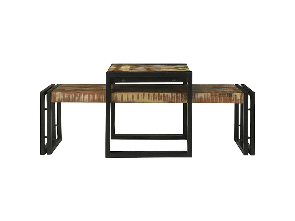 Table basse 2 pc Multicolore 48 x 40 x 40 cm