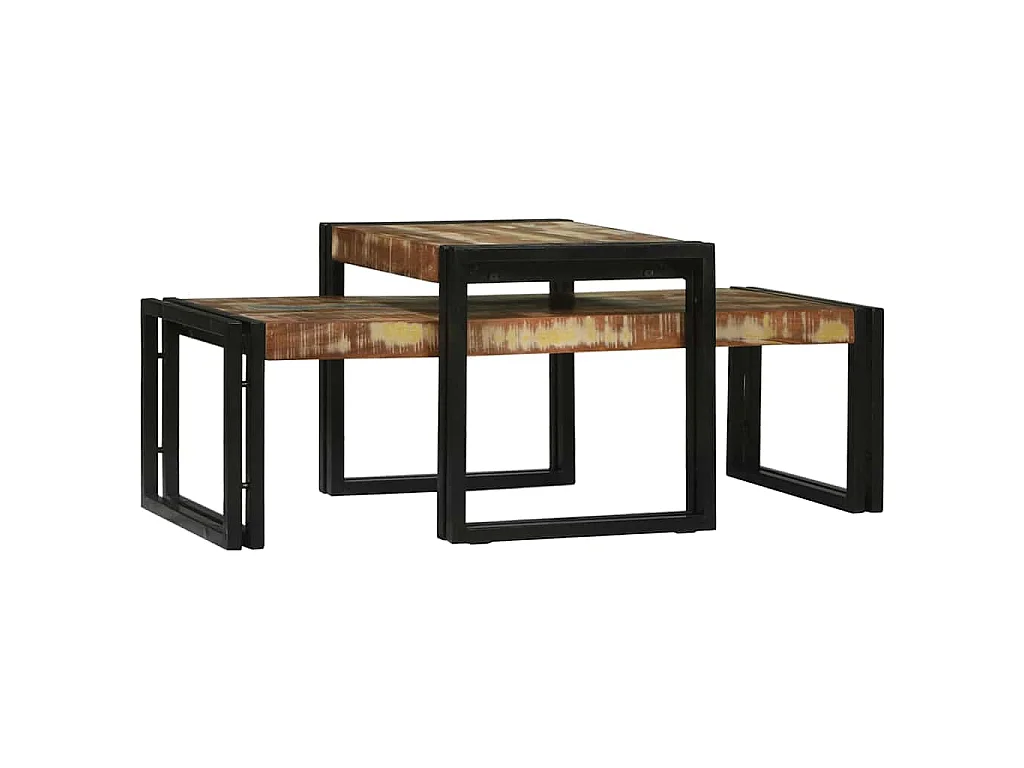 Table basse 2 pc Multicolore 48 x 40 x 40 cm