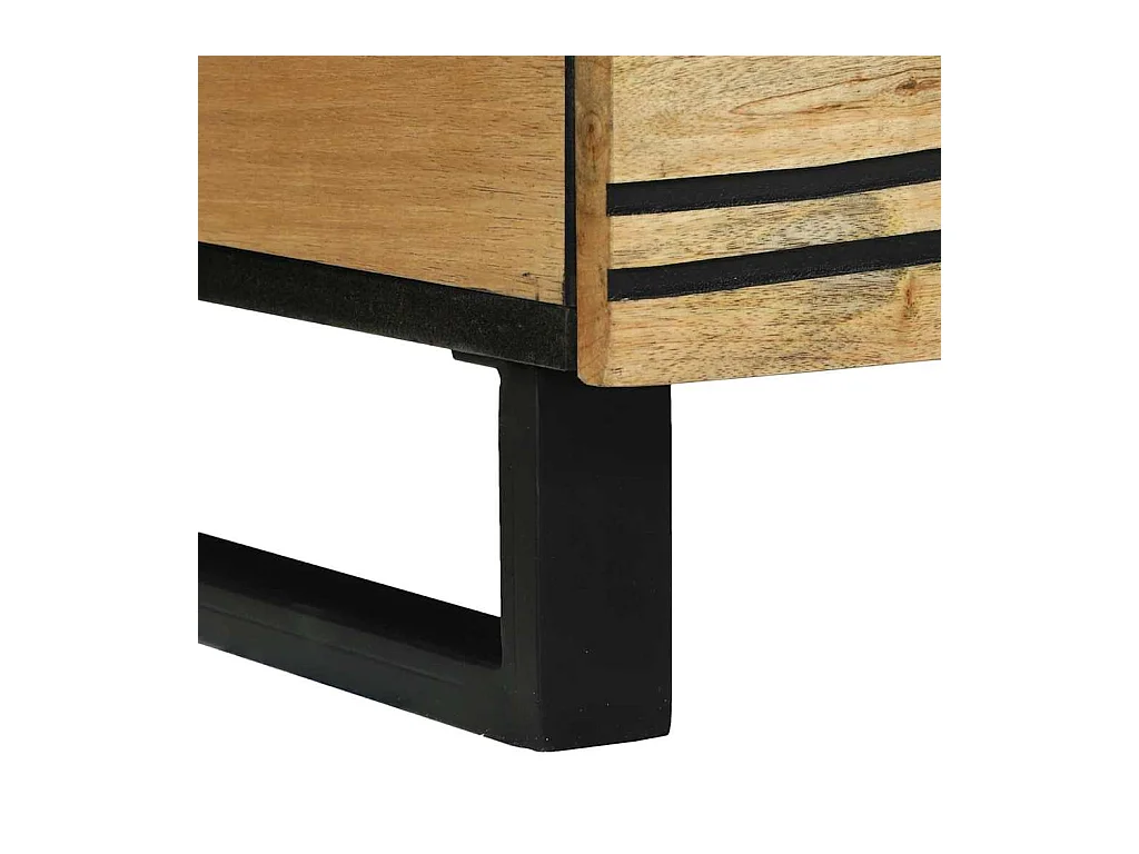 Table basse with Drawer Marron et Noir 80 x 54 x 40 cm