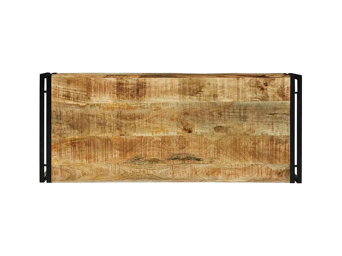 Table basse 120 x 50 x 38 cm Bois de manguier brut massif