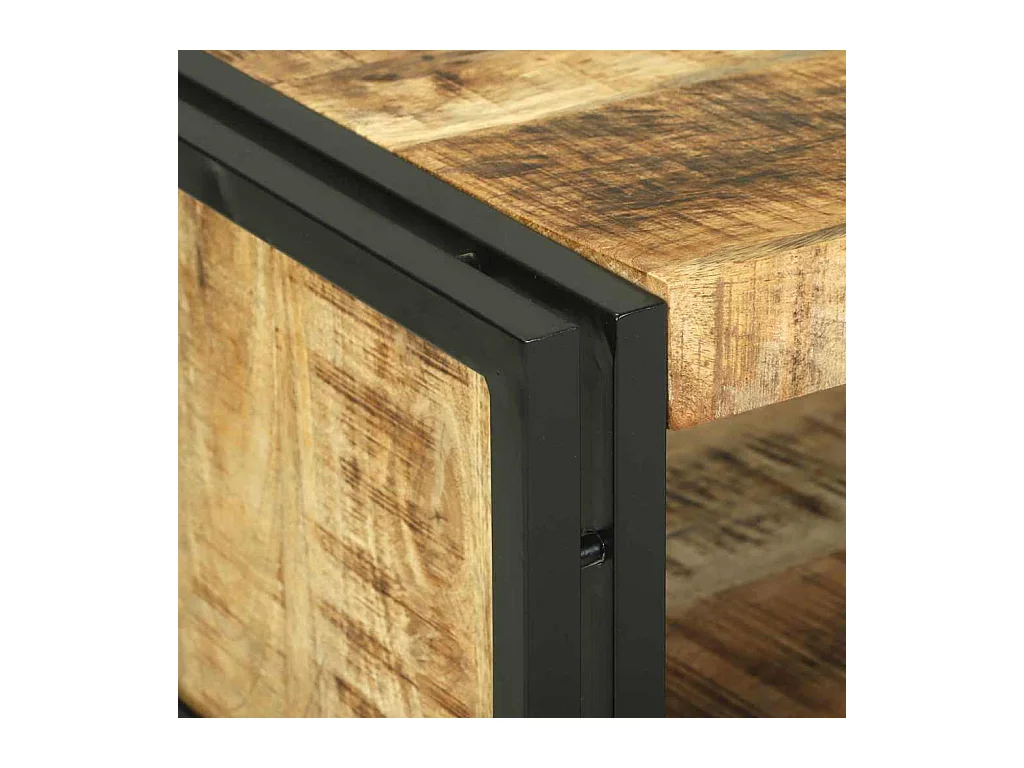 Table basse 120 x 50 x 38 cm Bois de manguier brut massif