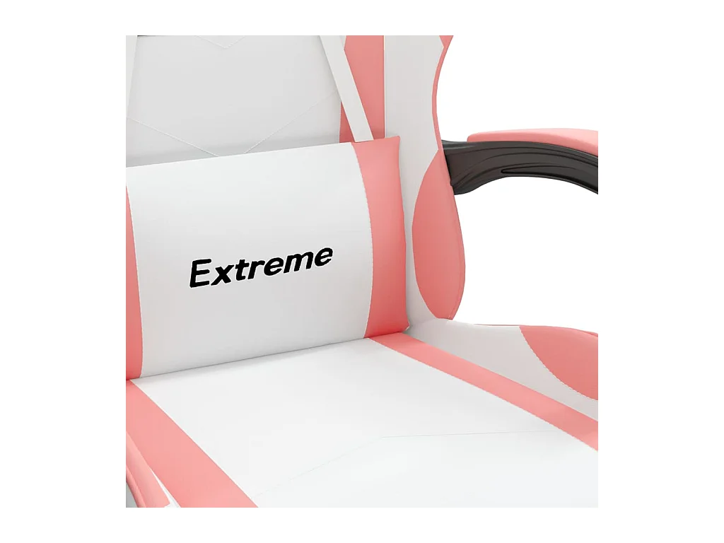 Chaise de jeu Blanc et rose Similicuir