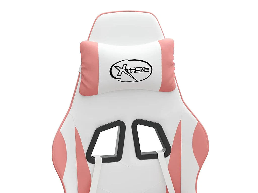 Chaise de jeu Blanc et rose Similicuir