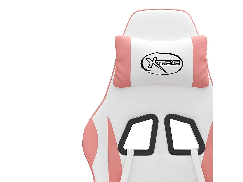 Chaise de jeu Blanc et rose Similicuir