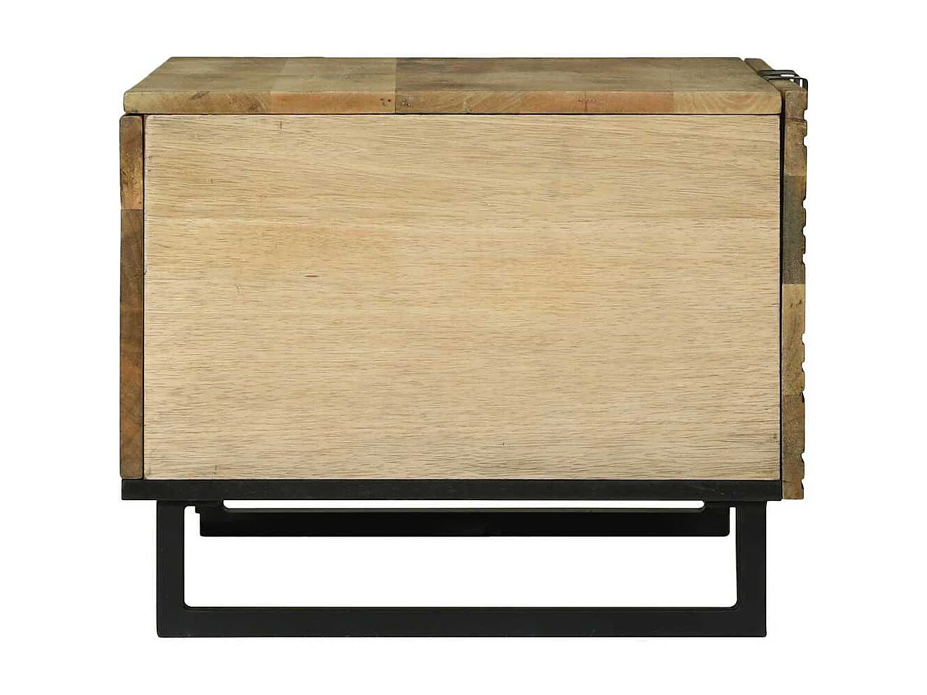 Mesa de Café Marrón y Negro 80 x 50 x 40 cm