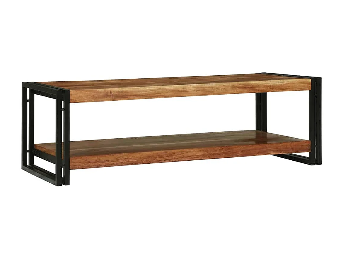 Mesa de Café Marrón 120 x 50 x 38 cm Madera de Acacia Sólida