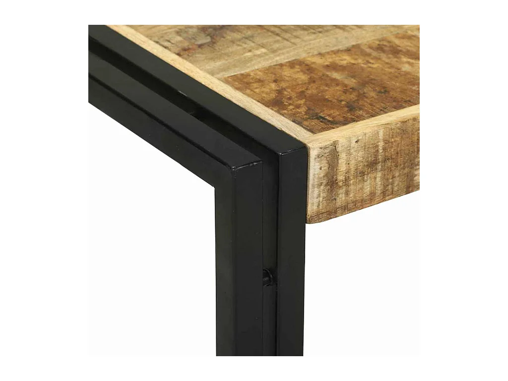 Table basse 2 pcs Marron bois de manguier massif