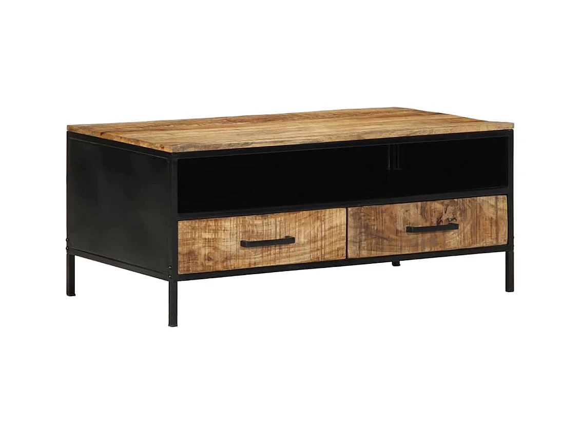Table basse Marron 90 x 50 x 40 cm Bois de manguier massif