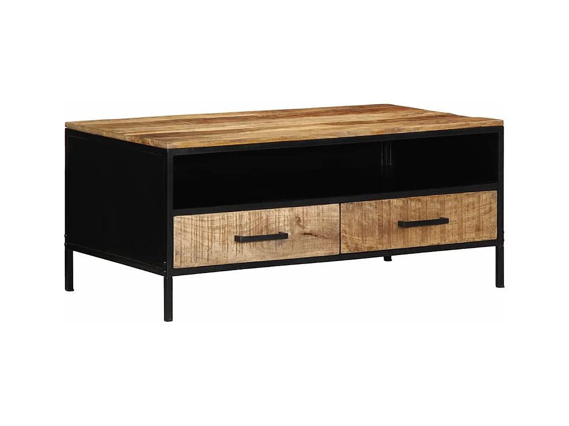Table basse Marron 90 x 50 x 40 cm Bois de manguier massif