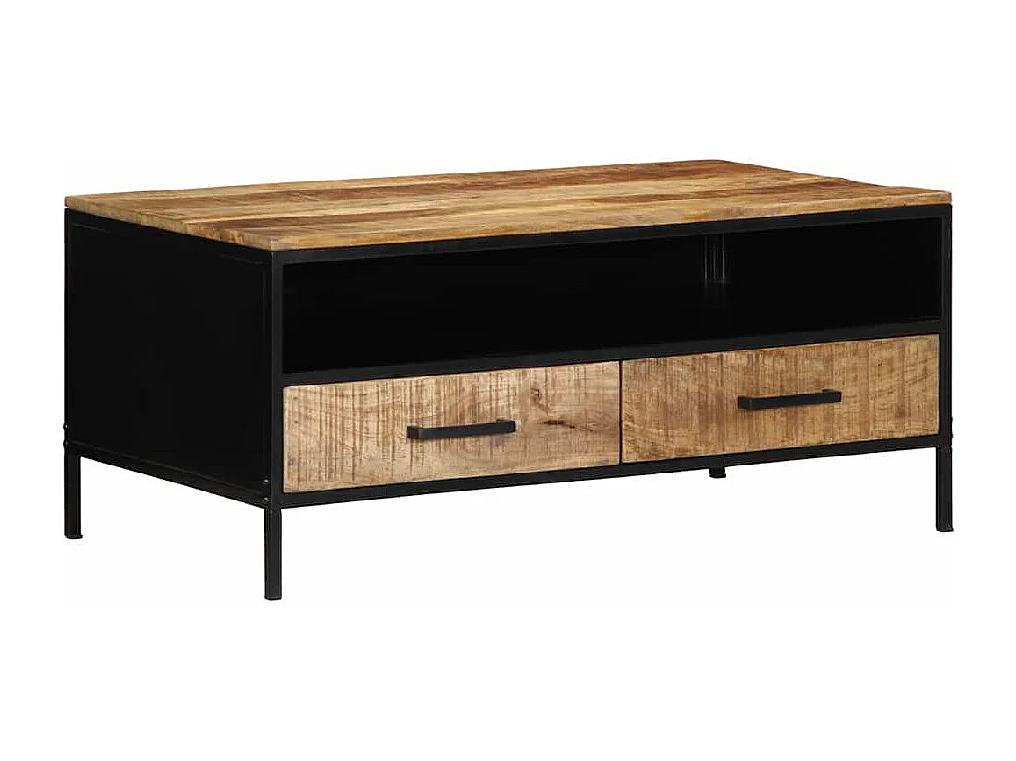 Table basse Marron 90 x 50 x 40 cm Bois de manguier massif