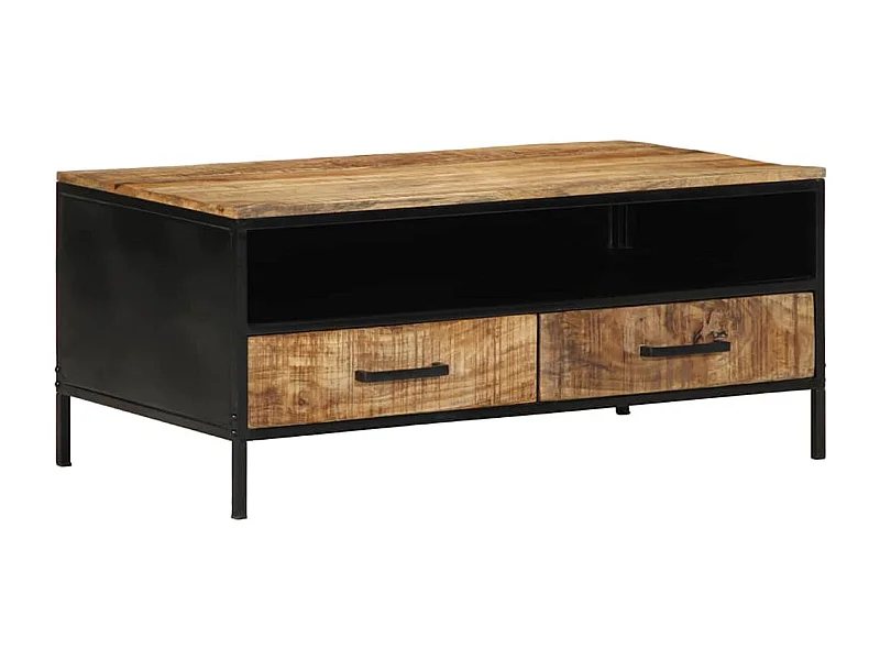 Tavolino da salotto con cassetto Marrone 90 x 50 x 40 cm