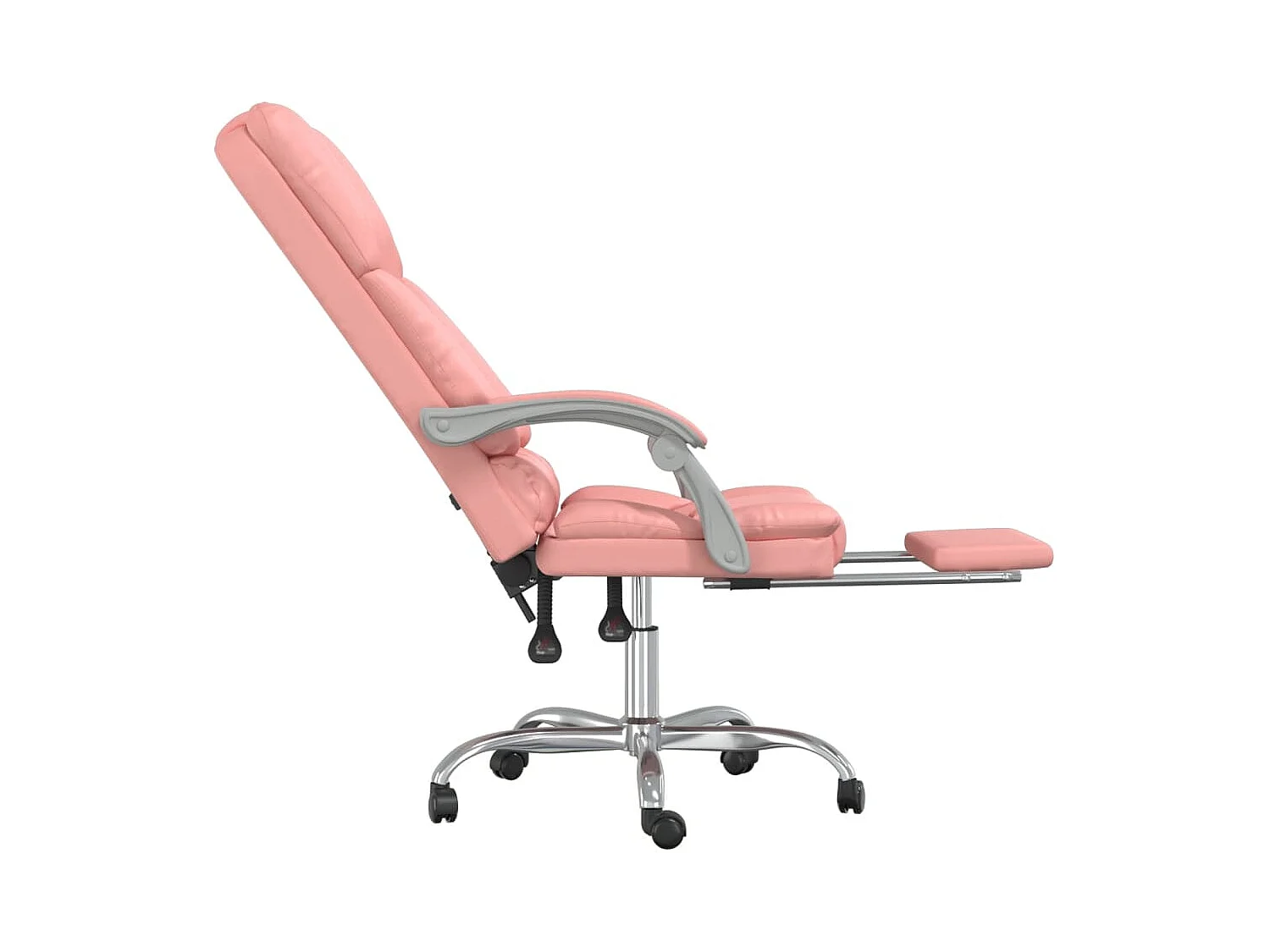 Fauteuil de massage inclinable de bureau Rose Similicuir