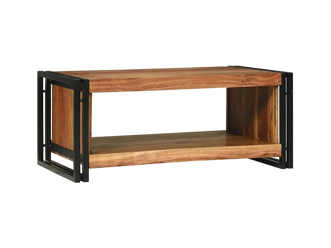 Table basse Marron 90 x 50 x 38 cm Bois d'acacia massif