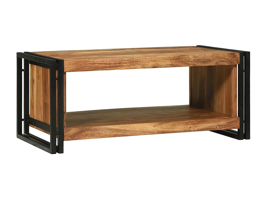 Table basse Marron 90 x 50 x 38 cm Bois d'Acacia Massif