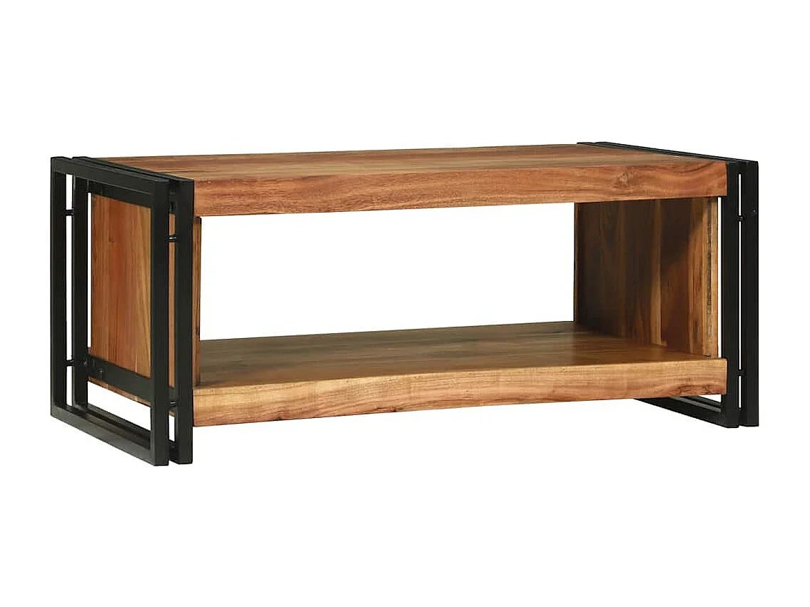 Table basse Marron 90 x 50 x 38 cm Bois d'Acacia Massif