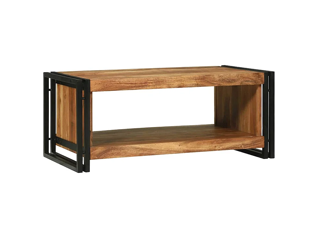 Table basse Marron 90 x 50 x 38 cm Bois d'Acacia Massif