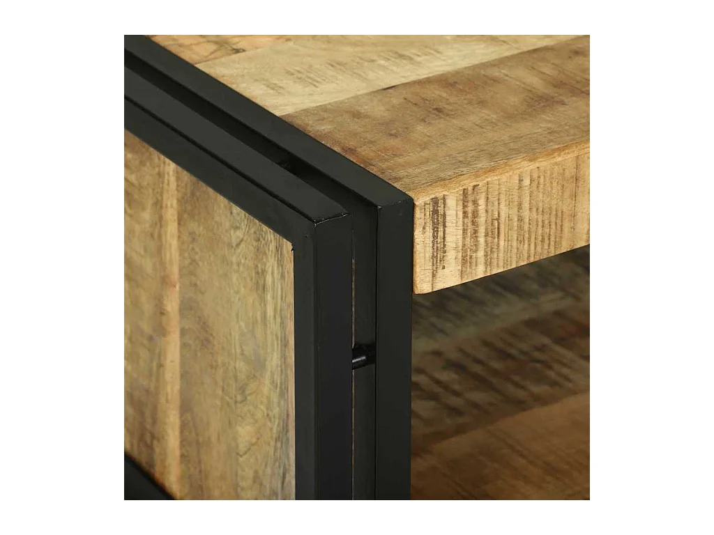 Table basse Marron 90 x 50 x 38 cm Bois de manguier brut massif