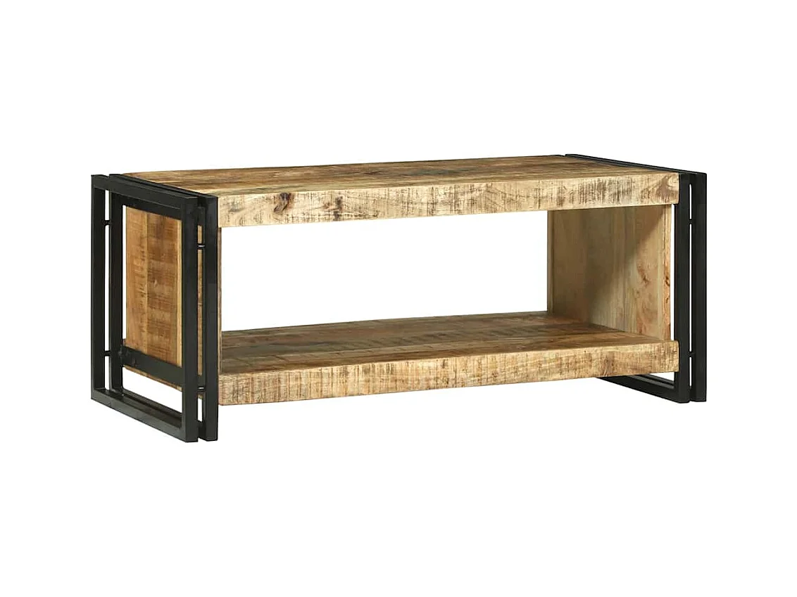 Table basse Marron 90 x 50 x 38 cm Bois de manguier brut massif