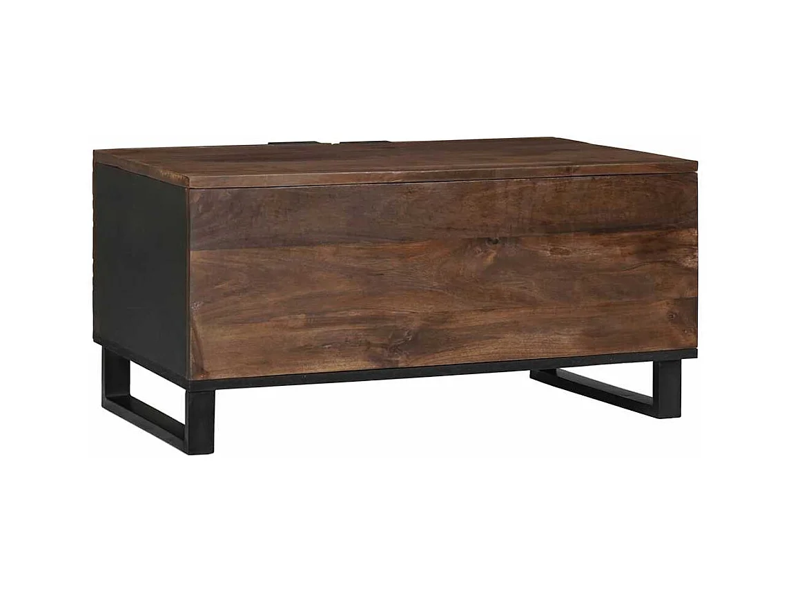 Table basse Marron et Noir 80 x 50 x 40 cm