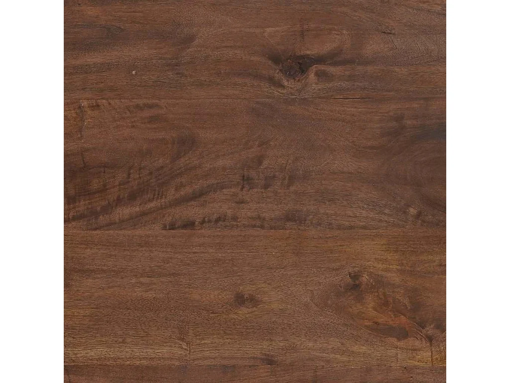 Couchtisch Braun und Schwarz 80 x 50 x 40 cm Massivholz Akazie