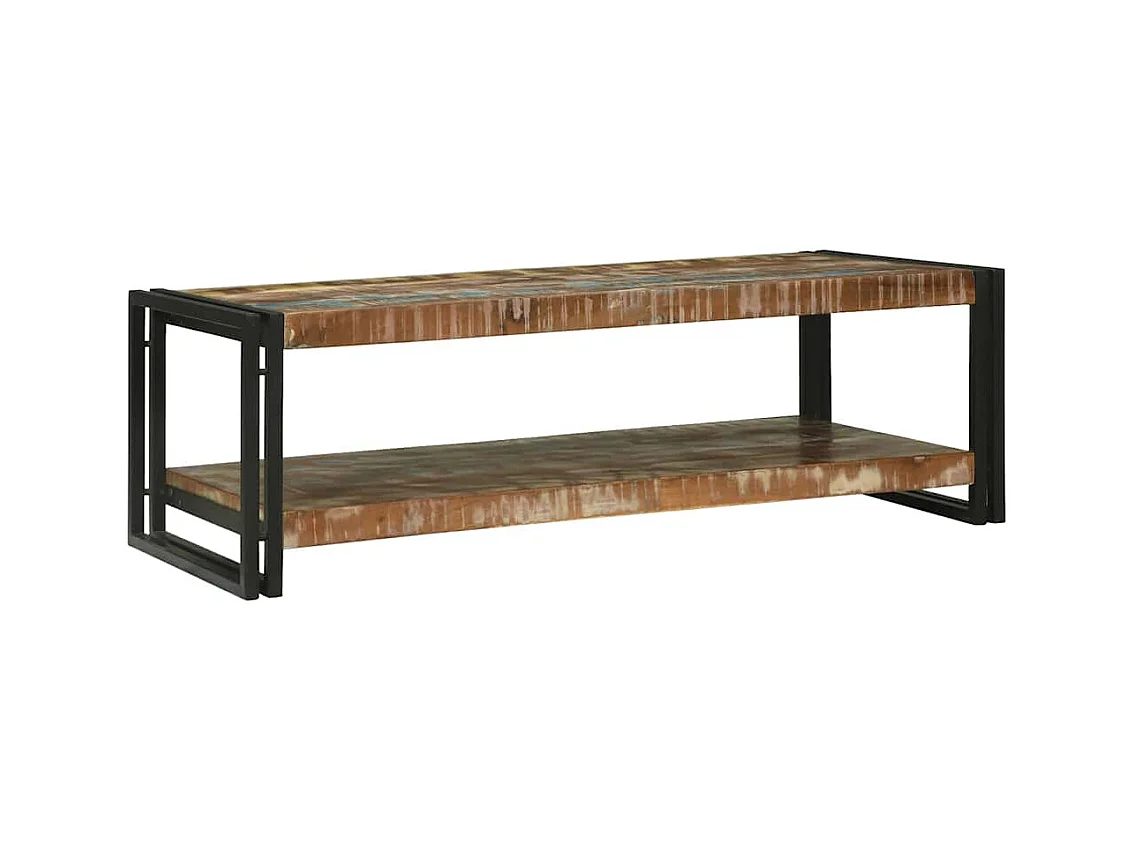 Table basse Multicolore bois de récupération massif