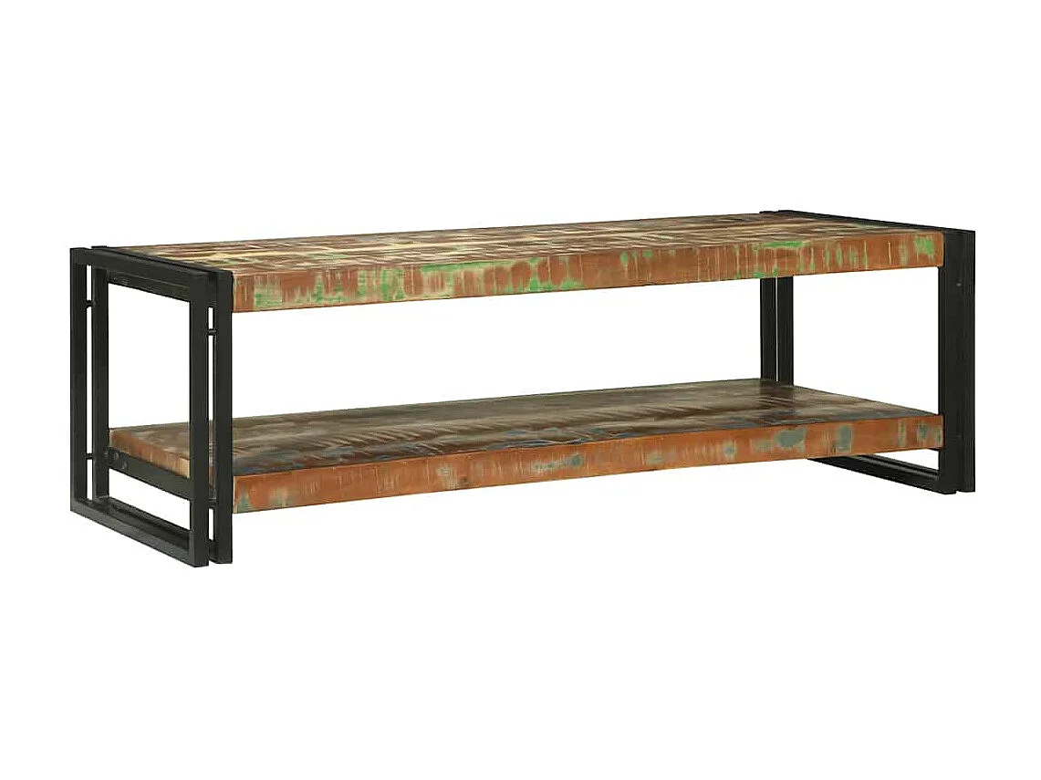 Tavolino da salotto Multicolore legno massello di riciclo